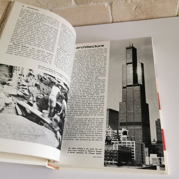 1975 Year Book Encyclopedia Vintage Birthday Gift Annual Recap Grolier Gen X Xen - Picture 6 of 10